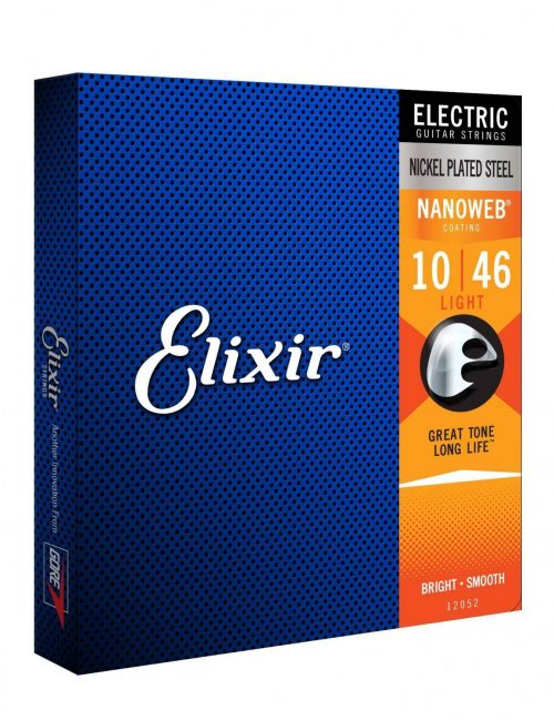 gitara elektryczna struny Elixir – 12052 - NANOWEB NICKEL (10-46)