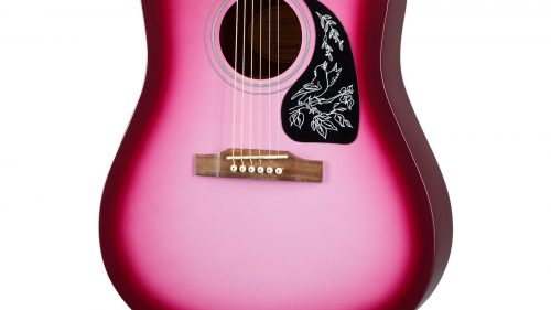 Gitara akustyczna dla początkujących Epiphone Starling Square Shoulder Hot Pink Pearl sklep z gitarami