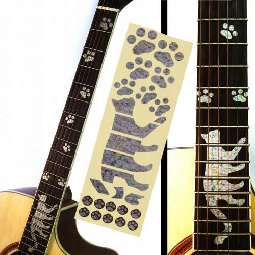 akcesoria gitarowe naklejki na gitarę elektryczną akustyczną klasyczną nalepka kot cat