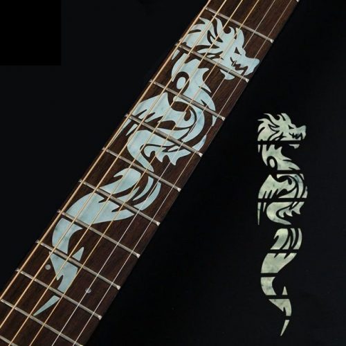akcesoria gitarowe naklejki na gitarę elektryczną akustyczną klasyczną nalepka dragon smok